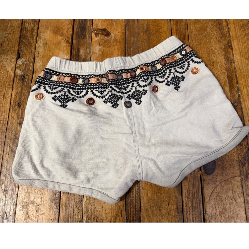Free People Mirror Embroidered Shorts Womens M Boho Festival Western Cottage - Picture 2 of 7